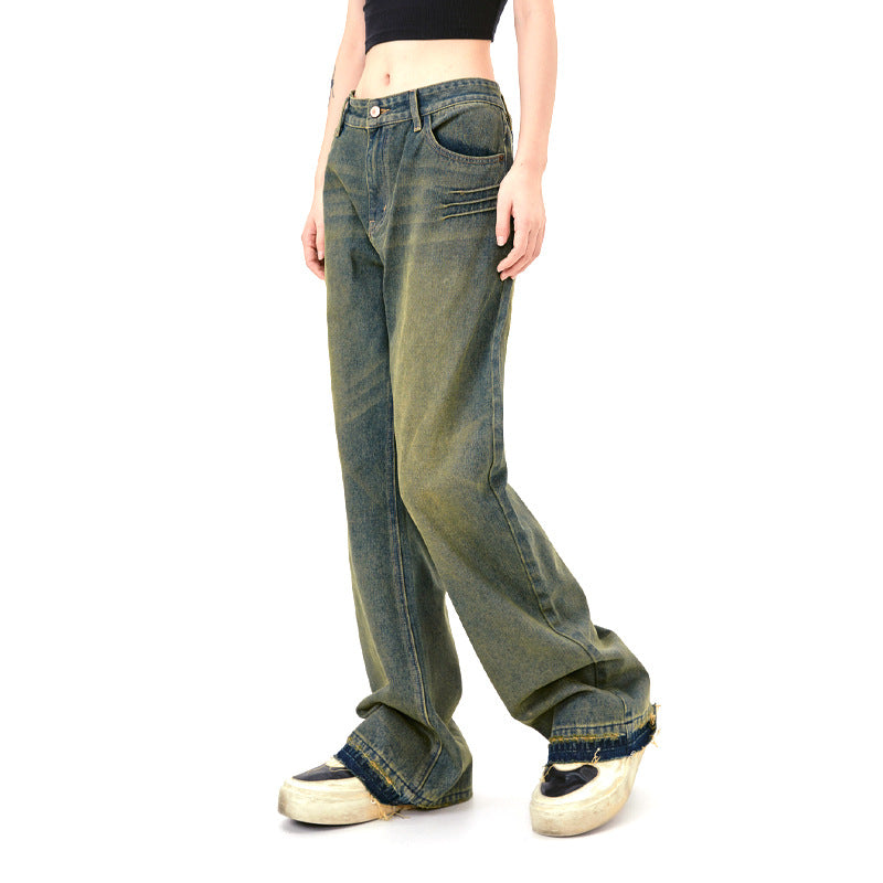 Washed Distressed Jeans