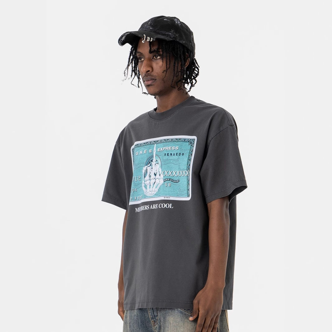 T-shirt Uomo "Geo Print" in Cotone – Vestibilità Ampia