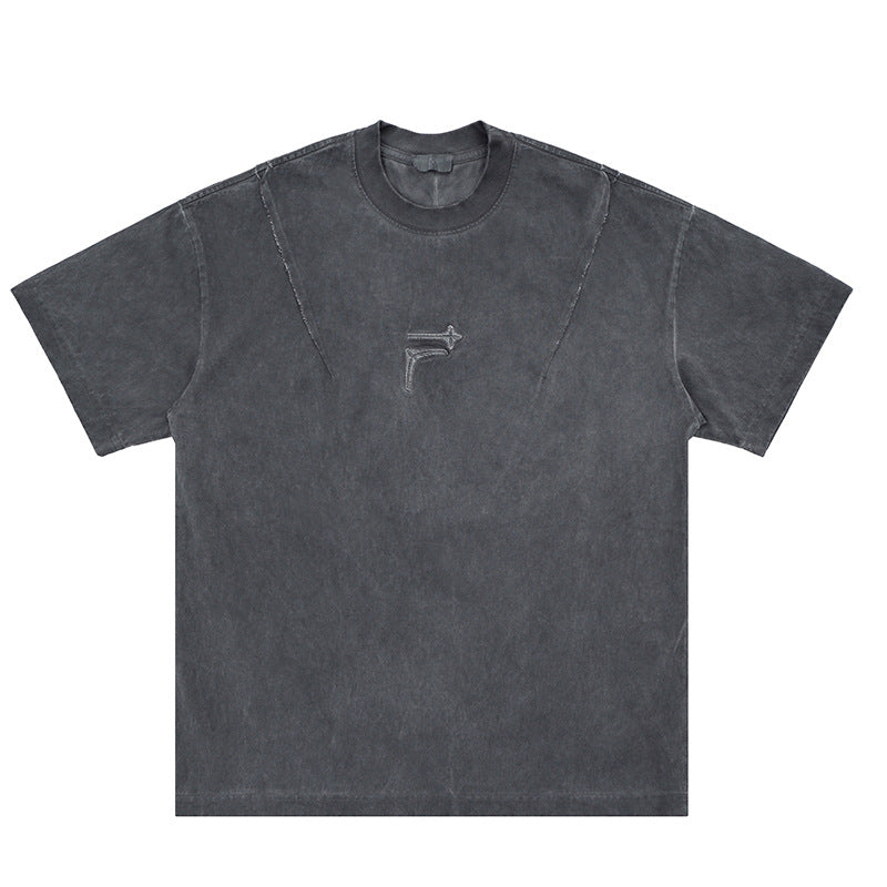 T-shirt Uomo "Letter Fit" in Cotone