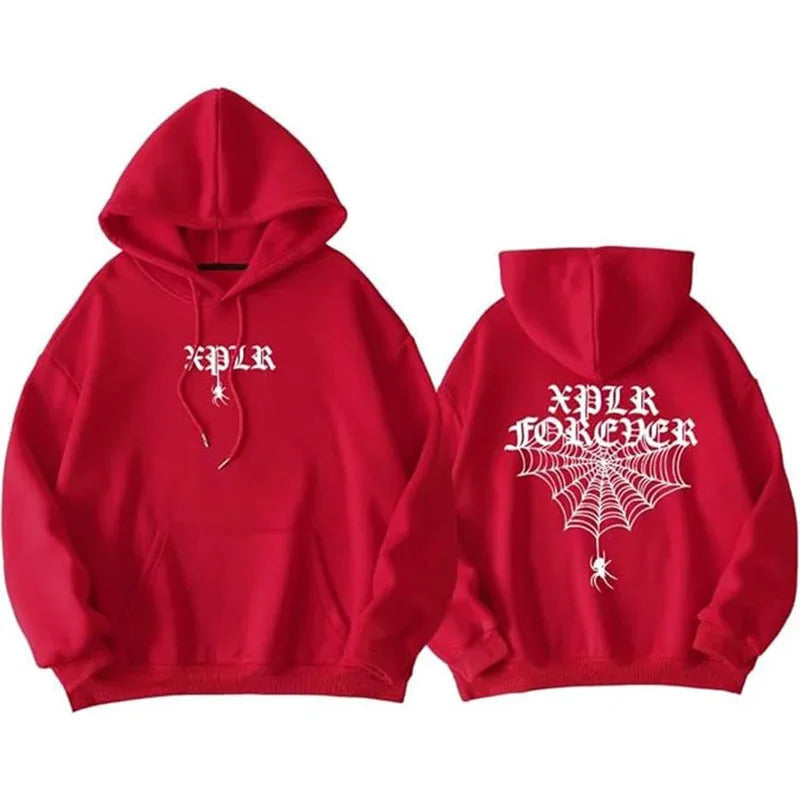 Printed Hooded Sweatshirtr Woman