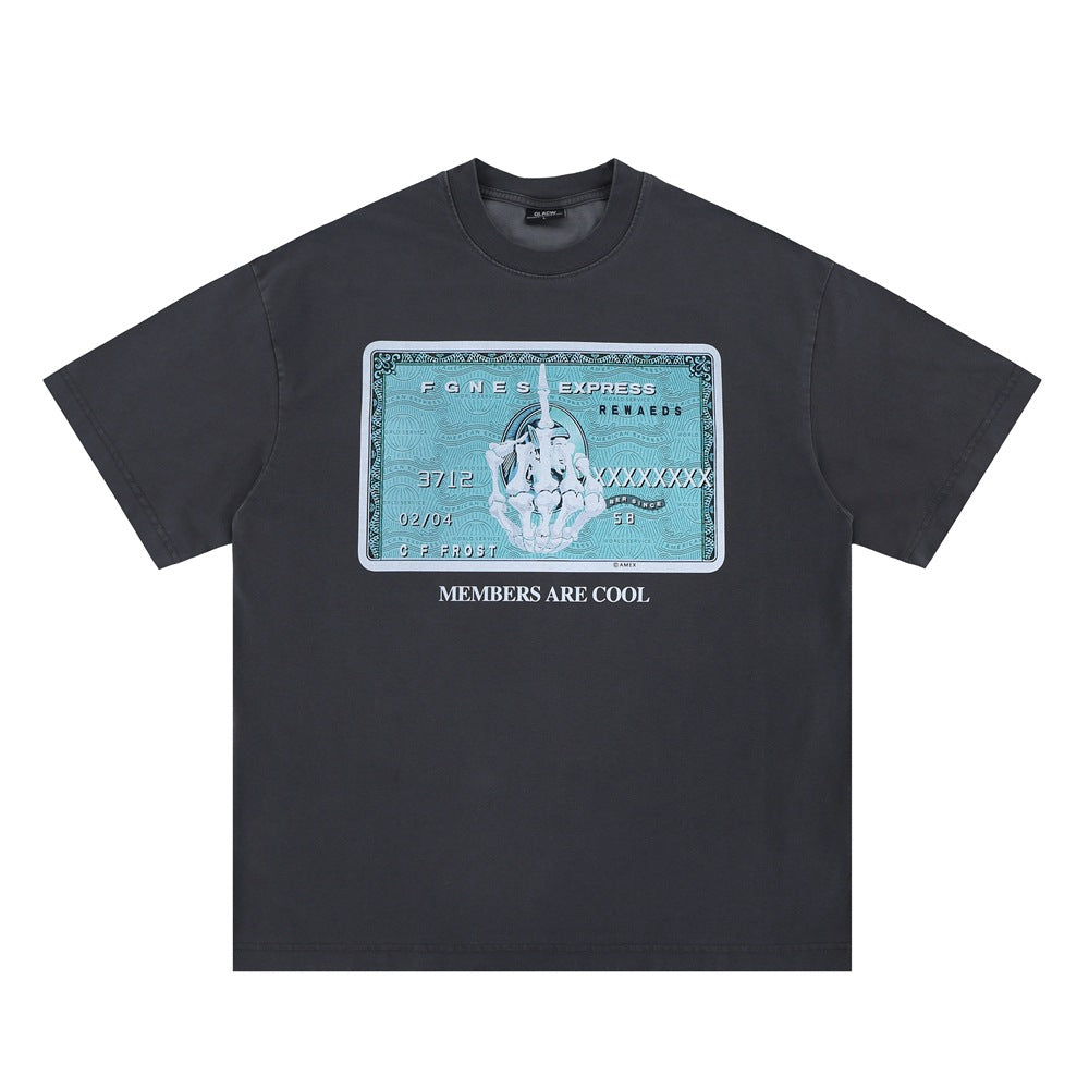 T-shirt Uomo "Geo Print" in Cotone – Vestibilità Ampia