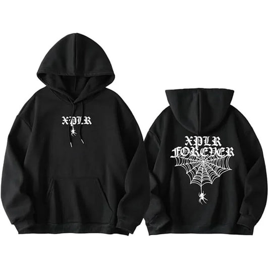 Printed Hooded Sweatshirtr Woman