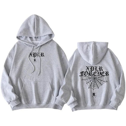Printed Hooded Sweatshirtr Woman