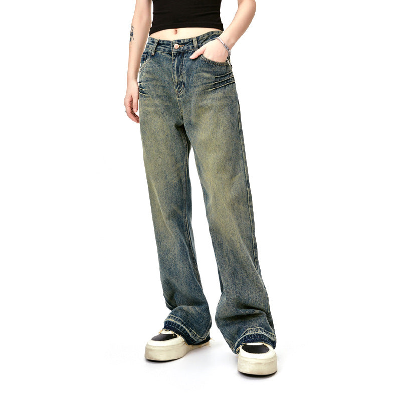 Washed Distressed Jeans