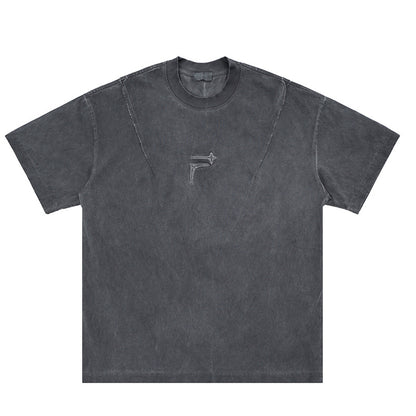 T-shirt Uomo "Letter Fit" in Cotone