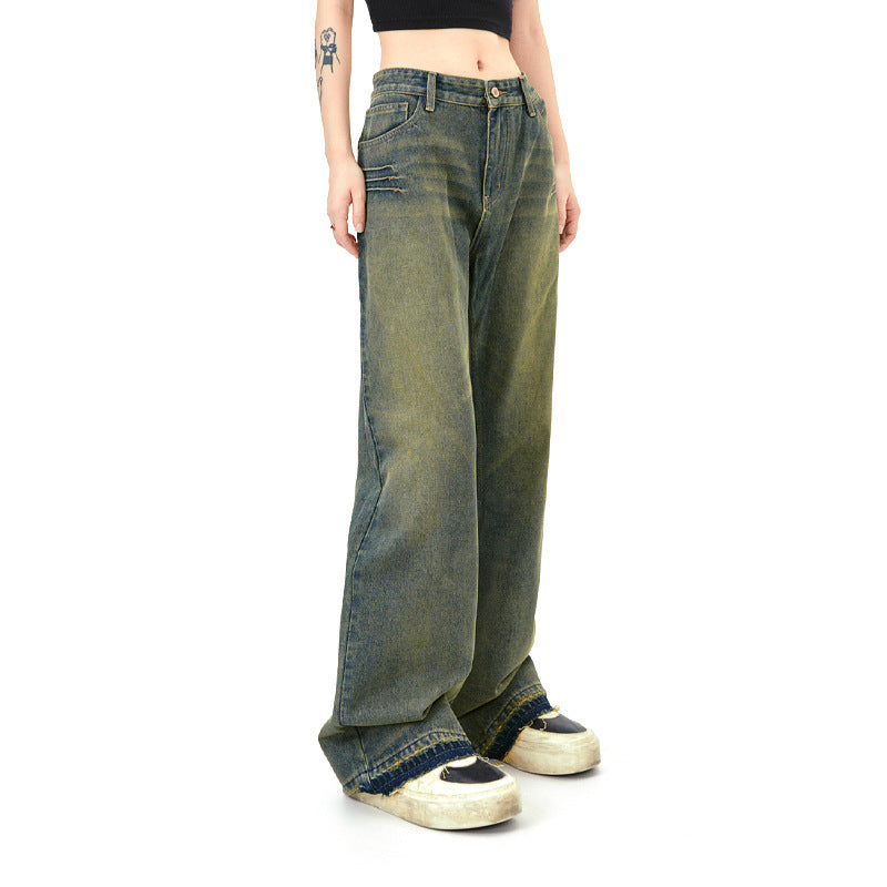 Washed Distressed Jeans