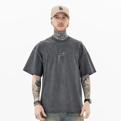 T-shirt Uomo "Letter Fit" in Cotone