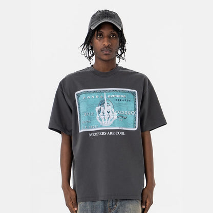 T-shirt Uomo "Geo Print" in Cotone – Vestibilità Ampia