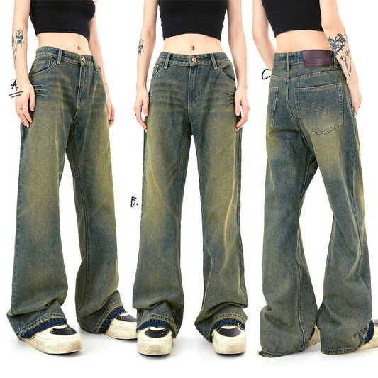 Washed Distressed Jeans