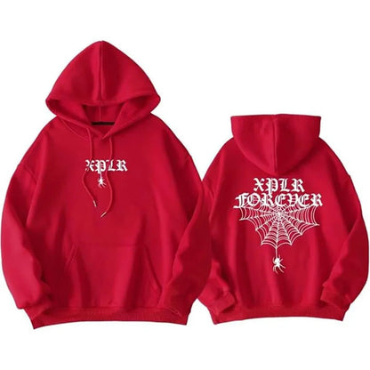 Printed Hooded Sweatshirtr Woman
