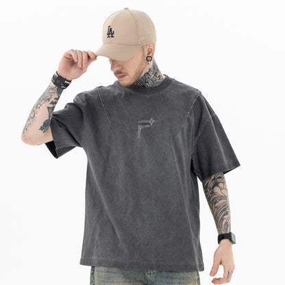 T-shirt Uomo "Letter Fit" in Cotone