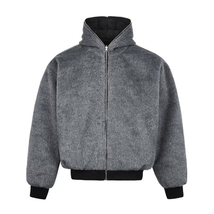 Wool Blend Zip-up